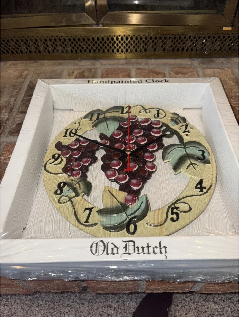 Hand Painted Old Dutch Ceramic Clock